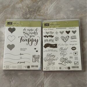 Stampin' Up! Set of Two Stamp Sets - hello Life & Sealed with Love